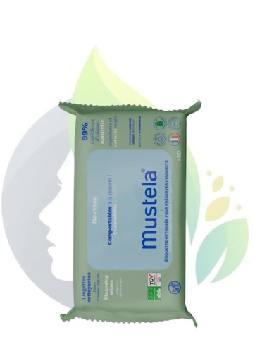 mustela Lingettes nettoyantes compostables